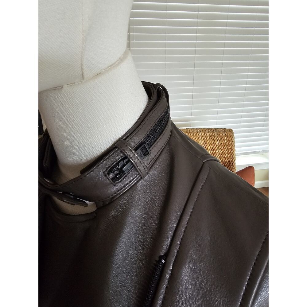 Soia & Kyo Genuine Lambskin Leather Jacket Women's XXS Moto Biker - Picture 9 of 16